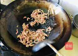 蒜苔豆干炒肉丝的做法图解3
