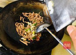 蒜苔豆干炒肉丝的做法图解4