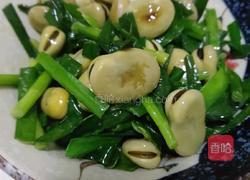 韭菜炒蚕豆的做法图解5