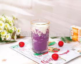 好喝不怕胖的紫薯芋泥鮮奶