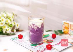 好喝不怕胖的紫薯芋泥鲜奶的做法图解7