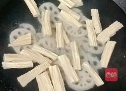 莲藕腐竹炒肉片的做法图解10