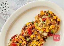 【减脂推荐】爆好吃的蟹肉玉米全麦饼的做法图解6