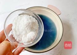 蝶豆花椰汁西米露的做法图解5