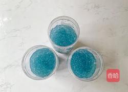 蝶豆花奶冻西米露的做法图解20