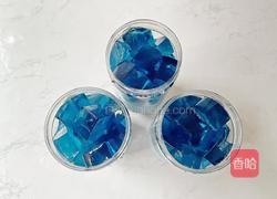 蝶豆花奶冻西米露的做法图解21