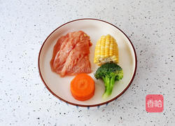 时蔬鸡肉饼的做法图解1