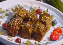 青椒酿牛肉的做法图解8