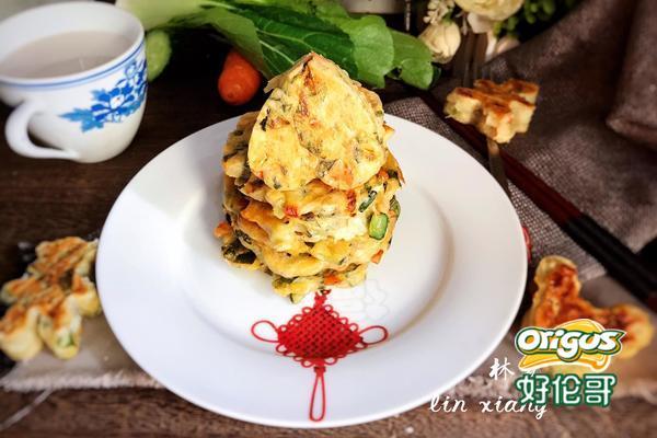 鸡肉蔬菜饼