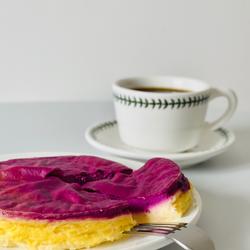 免打发0失败的紫薯酸奶伪芝士蛋糕的做法[图]