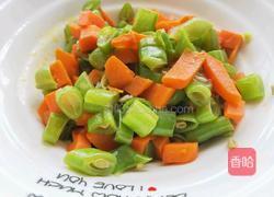胡萝卜炒豆子的做法图解6
