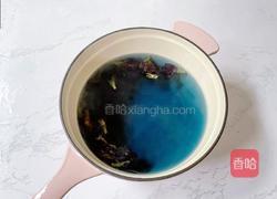 蝶豆花椰汁西米露的做法图解3