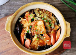 火腿白菜豆腐煲的做法图解20