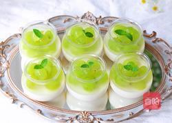 青提双层布丁的做法图解10