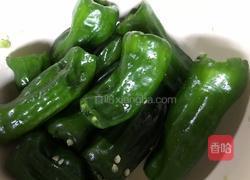 青椒酿肉的做法图解1