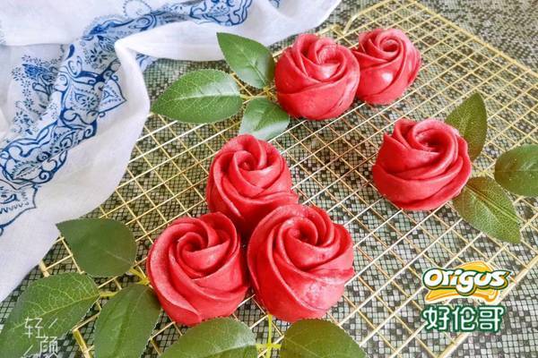 玫瑰花馒头