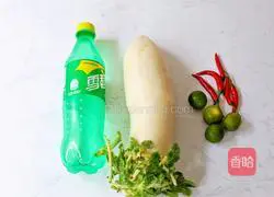 Illustration of how to make soaked radish with Sprite lime 1