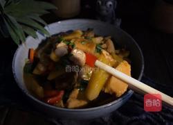 菠萝炒鸡肉的做法图解20