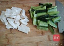 麻汁～黄瓜～豆腐的做法图解2