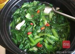 小白菜枸杞豆腐汤的做法图解15