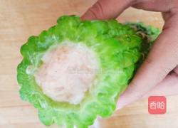 煎酿苦瓜的做法图解4
