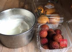 网红酸奶荔枝冻的做法图解1