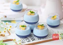 梦幻星空双层布丁的做法图解13