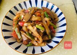 家常茄子炒豆角的做法图解7