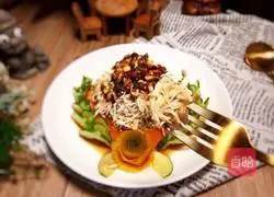 Illustration of how to make cold shredded chicken 17