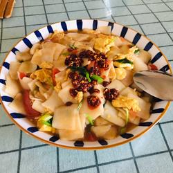 鸡蛋西红柿炒面片的做法[图]