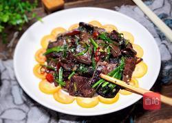 韭菜炒猪血的做法图解11