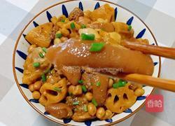 莲藕花生炖猪脚的做法图解18