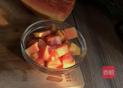 木瓜酸奶杯的做法图解2