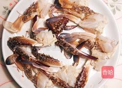 姜葱炒蟹的做法图解2