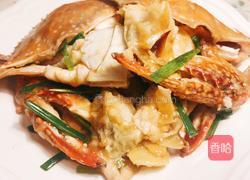 姜葱炒蟹的做法图解6