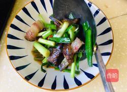 青蒜炒腊肉的做法图解7