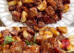 好吃到舔盘的蒜香黑椒牛肉粒的做法图解3