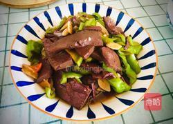 青椒炒鸭血的做法图解11