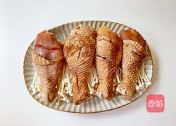 金针菇无油蒸鸡腿的做法图解7