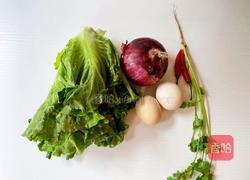 生菜拌鸡蛋的做法图解1
