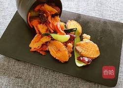 鲍鱼炒饼的做法图解11