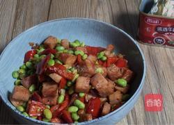 辣椒毛豆炒午餐肉的做法图解13
