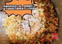 减脂鸡肉蔬菜饼的做法图解4