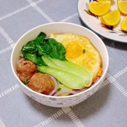 牛肉丸鸡蛋紫薯粉的做法[图]