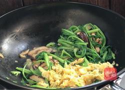 青菜香菇炒鸡蛋的做法图解11