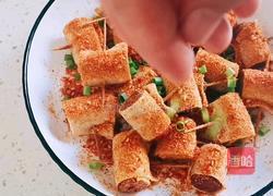 香辣香肠豆皮卷的做法图解9