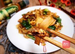 青菜鸡蛋炒河粉的做法图解12