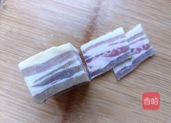 咸肉炒松花菜的做法图解4