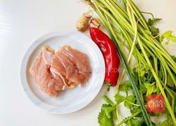 小炒鸡脯肉的做法图解1