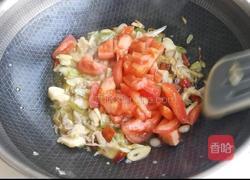 西红柿炒蘑菇油菜的做法图解5